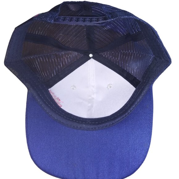 GYM CLASS HERO Navy Blue Mesh Trucker Baseball Hat JAM Adjustable Snapback Cap - Picture 6 of 7